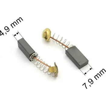 Zábradlí 368 uhlíkové kartáče 4,9 x 7,9 mm