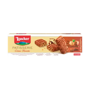 Loacker Sušenky lískooříškové (Patisserie Creme Noisette) 100g