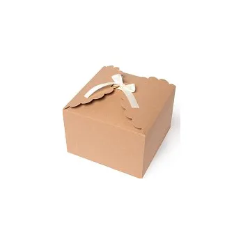 Krabička na výslužku Krabičky na cukroví 165x165x110mm, hnědé, 8 ks