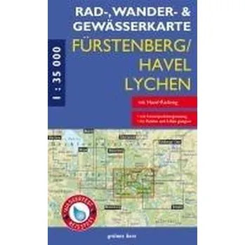 Fürstenberg/Havel, Lychen 1 : 35 000 Rad-, Wander- und Gewässerkarte - Gebhardt, Lutz