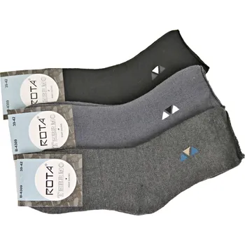 Pánské ponožky ROTA Pánské zdravotní bavlněné termo ponožky 3 páry Velikost: 43- 46