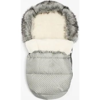 Fusak NEW BABY Lux Wool šedá zimní péřová bunda 49x95 šedá