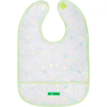 Dětské zboží Dětský bryndák s kapsičkou Akuku zelený s bublinkami