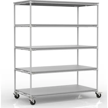 Dílenský regál ENPRAG Policový regál 22110350 [červená + černé spojky] - x 1505 mm x 755 mm