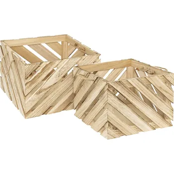Příbor Atmosphera Dřevěné krabičky SULEI, 2 kusy