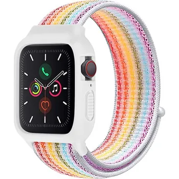 Příslušenství k chytrým hodinkám Nylonový set 2v1 pro Apple Watch 38/40/41/42(S10)mm Barevná varianta: Sedm Barev