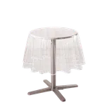 Douceur d'intérieur Voskovaný ubrus, transparentní O 180 cm