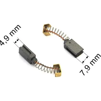 162 uhlíkové kartáče 4,9 x 7,9 mm