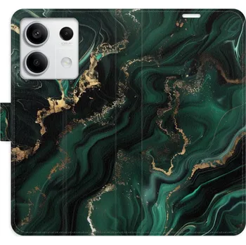 Pouzdro na mobilní telefon Flipové pouzdro iSaprio - Emerald 02 - Xiaomi Redmi Note 13 5G