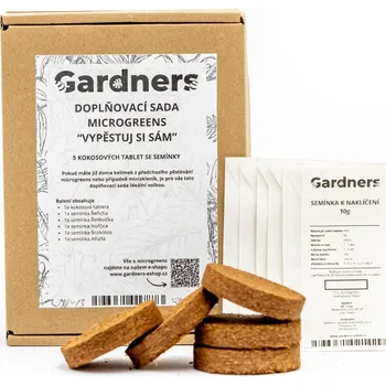 Semeno Gardners Doplňovací sada microgreens "Vypěstuj si sám" M, 5 kokosových tablet se semínky