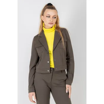 Dámské tričko Red Button dámská crop bunda Jill hnědá Velikost: M