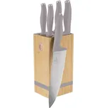 BERLINGERHAUS Sada nožů se stojanem BAMBOO 6 ks Taupe Collection BH-2974 + ECO Taška z recyklované bavlny v hodnotě 119,-