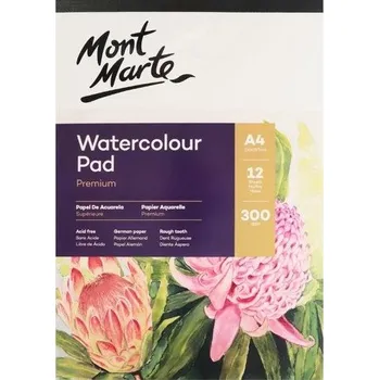 Mont Marte akvarelový papír Premium, 300 g/m2, A4, č.0066, 12 listů
