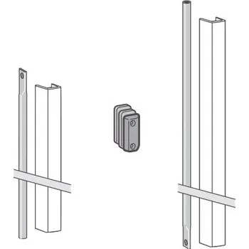 Dveřní kování DK - Komponenty panikového kování - Set závory s krytem PHX 05F WS - Bílá matná