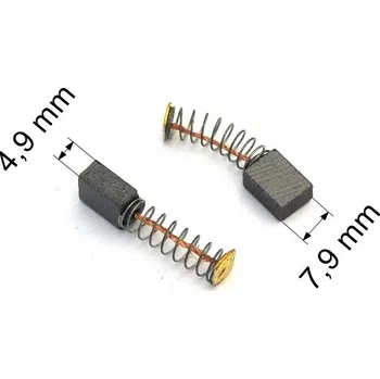 144 uhlíkové kartáče 4,9 x 7,9 mm