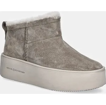 Dámská zimní obuv Semišové sněhule Kennel & Schmenger Show 41.20690.559 šedá 09X, EUR 37