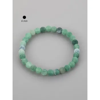 Náramek Prosperk Elegantní náramek z matného zeleného achátu S3510