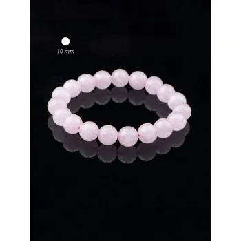 Šperk Prosperk Náramek z minerálů Růženín větší korálky 1cm S5343