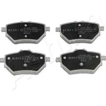 Brzdová destička Sada brzdových destiček, kotoučová brzda ASHIKA 51-00-0614