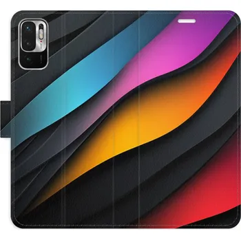 Pouzdro na mobilní telefon Flipové pouzdro iSaprio - Color Waves - Xiaomi Redmi Note 10 5G