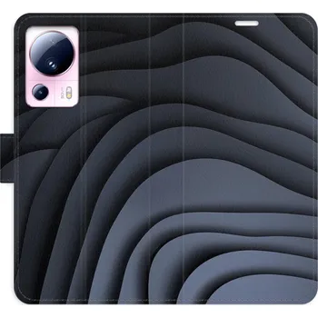 Pouzdro na mobilní telefon Flipové pouzdro iSaprio - Dark Waves - Xiaomi 13 Lite