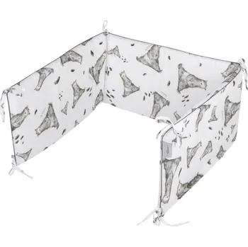 Povlečení BELISIMA Pan Grey Mantle do postýlky 180x33 šedá