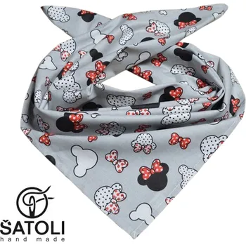 Šátek Šatoli.cz Bavlněný šátek 65x65 cm Mickey