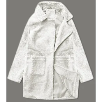 Dámská cargo bunda J.STYLE Bunda Beránek Ecru dámská do poloviny stehen, odstíny béžové M (38) i392_24381-47