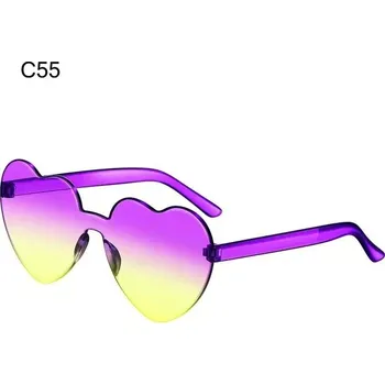 Sluneční brýle Srdcové barevné sluneční brýle na party | Ochrana před sluncem - C55