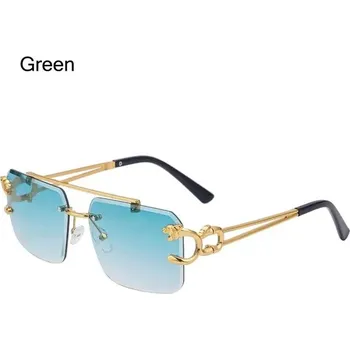 Retro sluneční brýle s UV400 ochranou | Ochrana před sluncem - Zelená