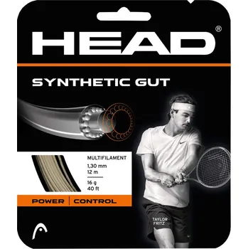 Struna na výplet tenisové rakety Tenisový výplet Head Synthetic Gut 12m Barva: Zlatá, Průměr: 1,30