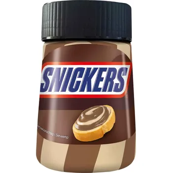 SNICKERS&nbsp;ČOKOLÁDOVÝ KRÉM S ARAŠÍDY A KARAMELEM 350g NĚMECKO!