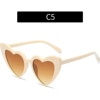 Srdcové letní sluneční brýle unisex | Ochrana před sluncem - C5