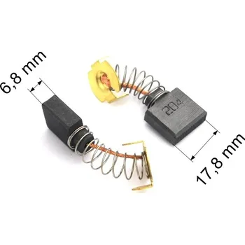 012 uhlíkové kartáče 6,8 x 17,8 mm