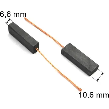 Zábradlí 310 uhlíkové kartáče 6,6 x 10,6 mm