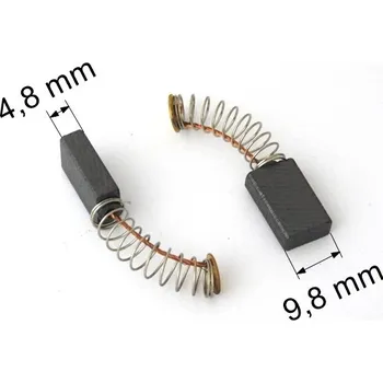 045 uhlíkové kartáče 4,8 x 9,8 mm