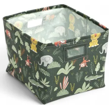 LA FACTORY Obdélníkový koš na hračky THE KING OF THE JUNGLE, 38 x 34 x 30 cm