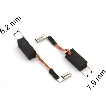 179 uhlíkové kartáče 6,2 x 7,9 mm