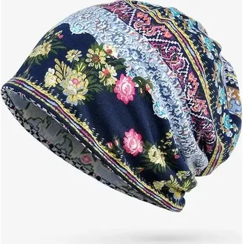 Čepice Unisex podzimní beanie čepice s maskou | Stylová ochrana hlavy - modrý