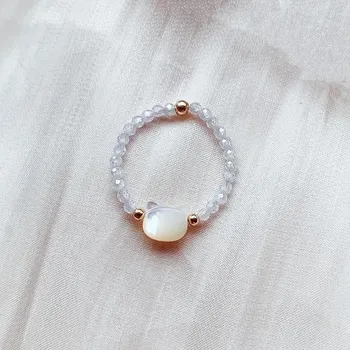 Prsten Párové prstýnky s měsíčním kamenem | Šperky - BÍLÝ