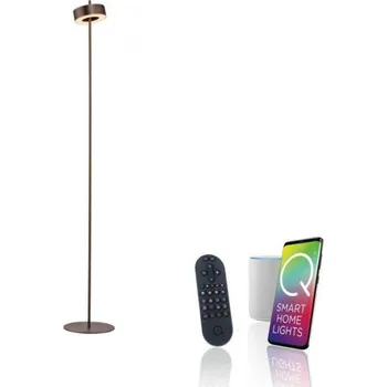 Stojací lampa PAUL NEUHAUS LED stojací svítidlo Q-ROTATE tmavá hnědá Smarthome ZigBee 2700-5000K PN 324-34