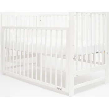 NEW BABY Dětská postýlka LILLY s odnímatelnou bočnicí bílá 125x65x87 bílá