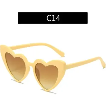 Srdcové letní sluneční brýle unisex | Ochrana před sluncem - C14