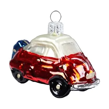Vánoční dekorace Vánoční ozdoba autíčko s dárkem