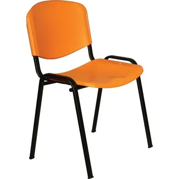 Jednací židle ALBA Konferenční židle ISO plast [černá , světle modrá, bez područek, bez košíku]