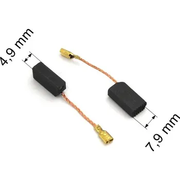 032 uhlíkové kartáče 4,9 x 7,9 mm