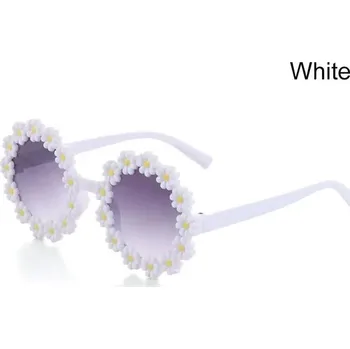 Dětské vtipné sluneční brýle Daisy | Ochrana před sluncem - Bílý