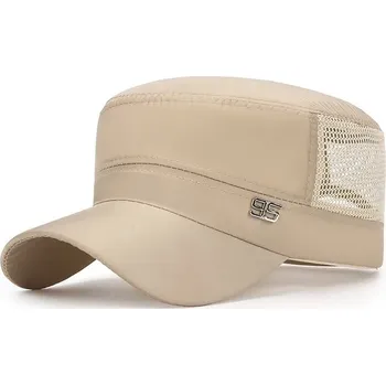 Čepice Letní pánská military čepice | Kšiltovka pro muže - béžový,55-60 cm