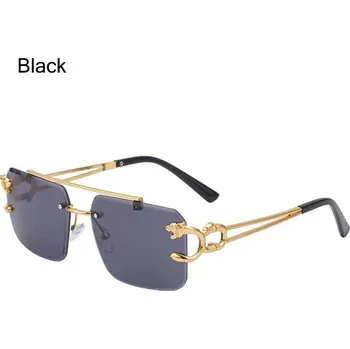 Retro sluneční brýle s UV400 ochranou | Ochrana před sluncem - Černá