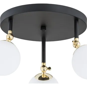 Argon Latina stropní světlo 3x7 W bílá-černá-mosaz 1436